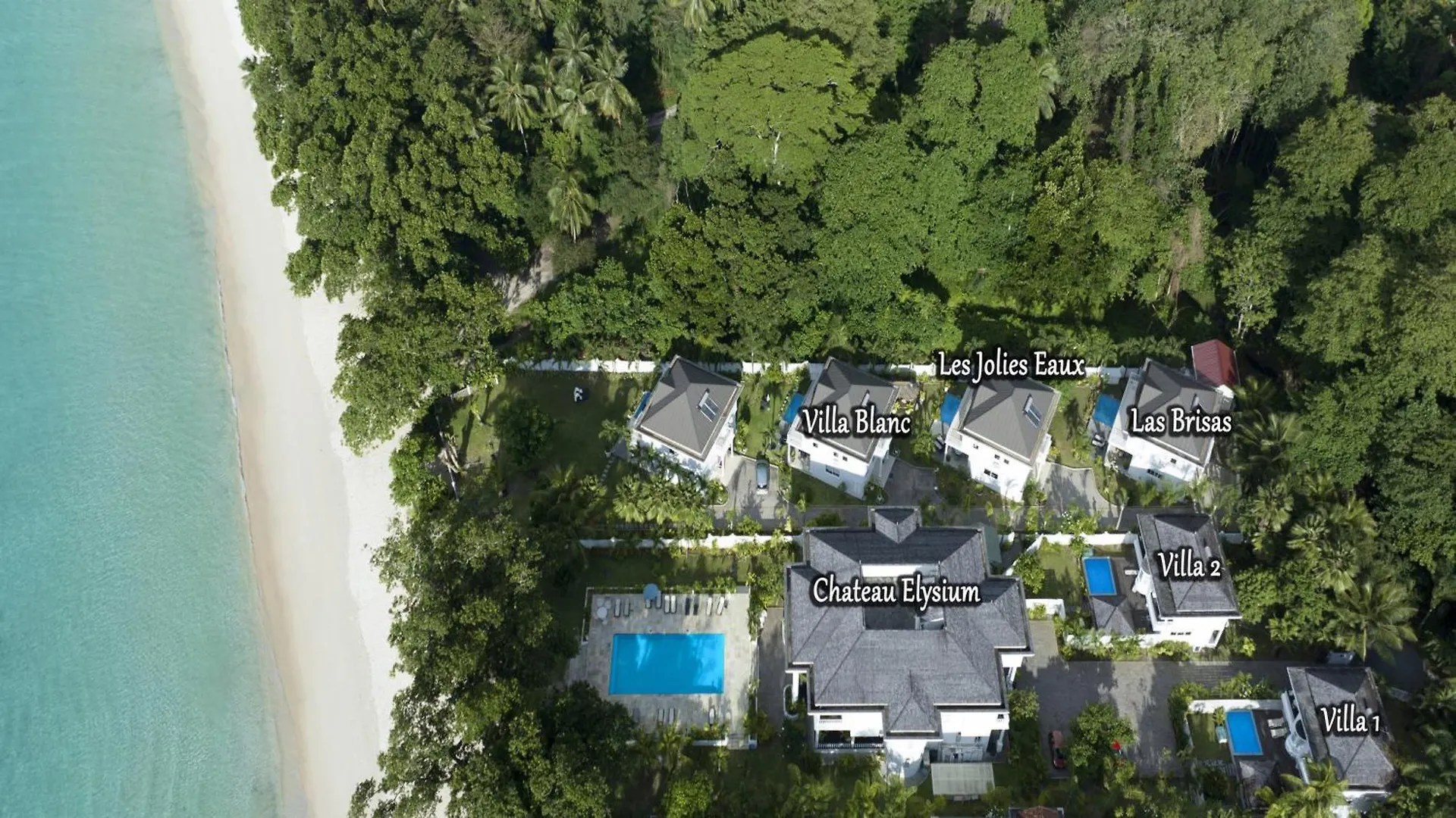 Les Jolies Eaux Villa - Chateau Elysium Beau Vallon